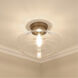 Ingalls 1 Light 16 inch Modern Brass Semi-flush Ceiling Light, Large